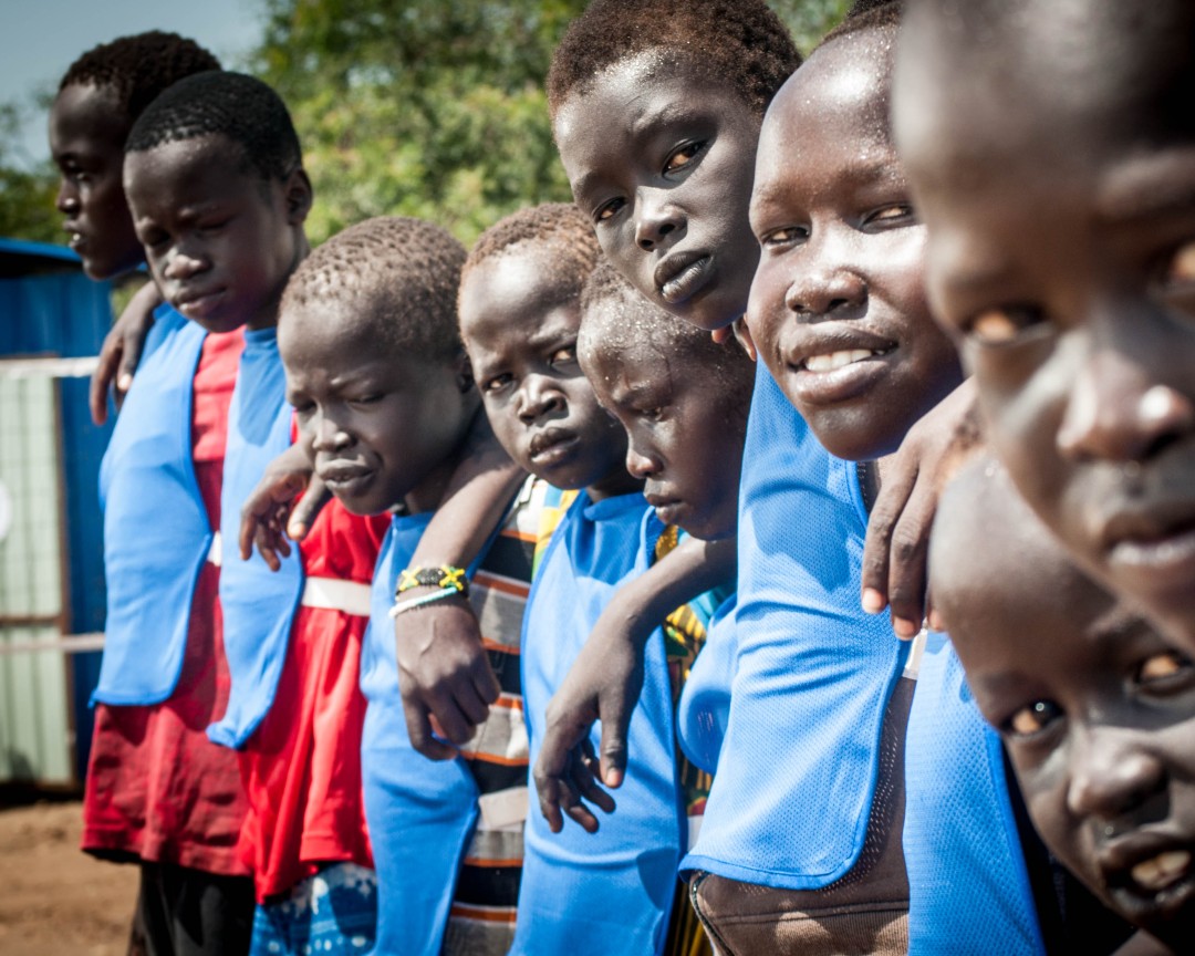 Børn fra Camp Juba i Sydsudan