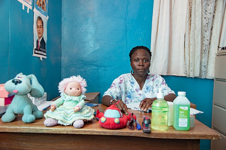 Nurse Amelia Voertspor in her office