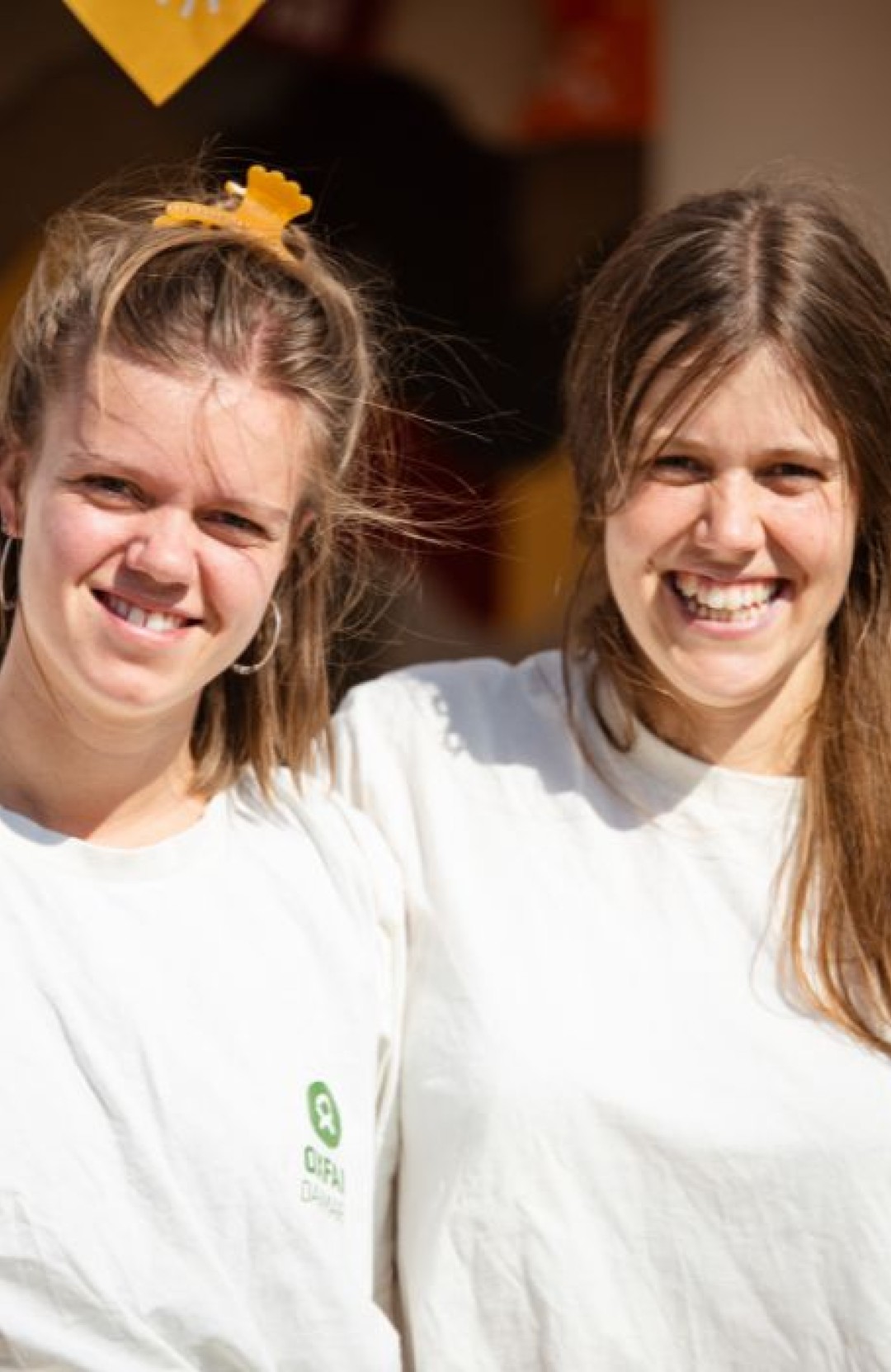 To Oxfam Danmark frivillige på Klimafolkemødet 2023