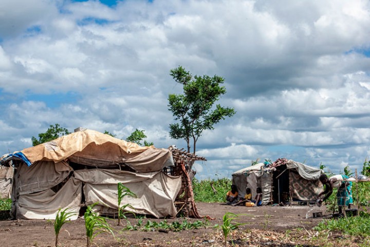 I det nordlige Mozambique er mange mennesker tvunget på flugt fra deres hjem, og mange må leve i midlertidige boliger. Det er en frygtelig situation for den enkelte - og det lægger stort pres på de i forvejen hårdt ramte lokalsamfund, hvor man pludselig skal gøre plads til endnu flere