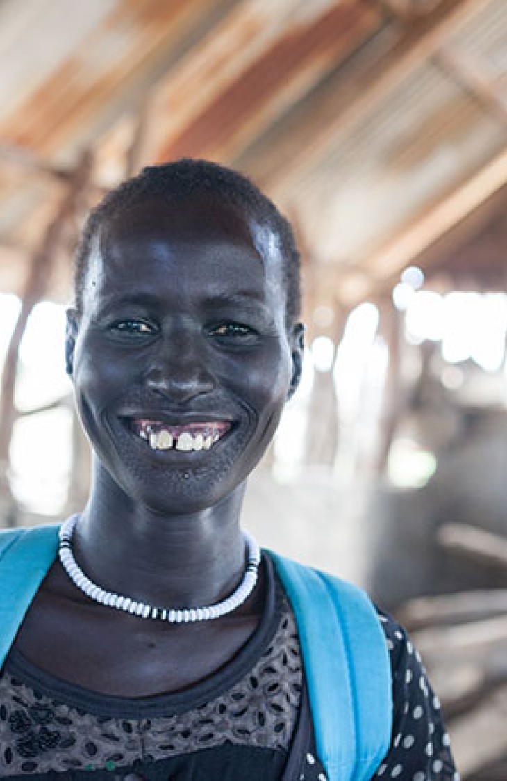 Rebecca Nyaguen Madol havde opgivet at få en uddannelse, indtil hun hørte om Oxfam IBIS' uddannelsestilbud i Ganyliel i Sydsudan, hvor hun bor