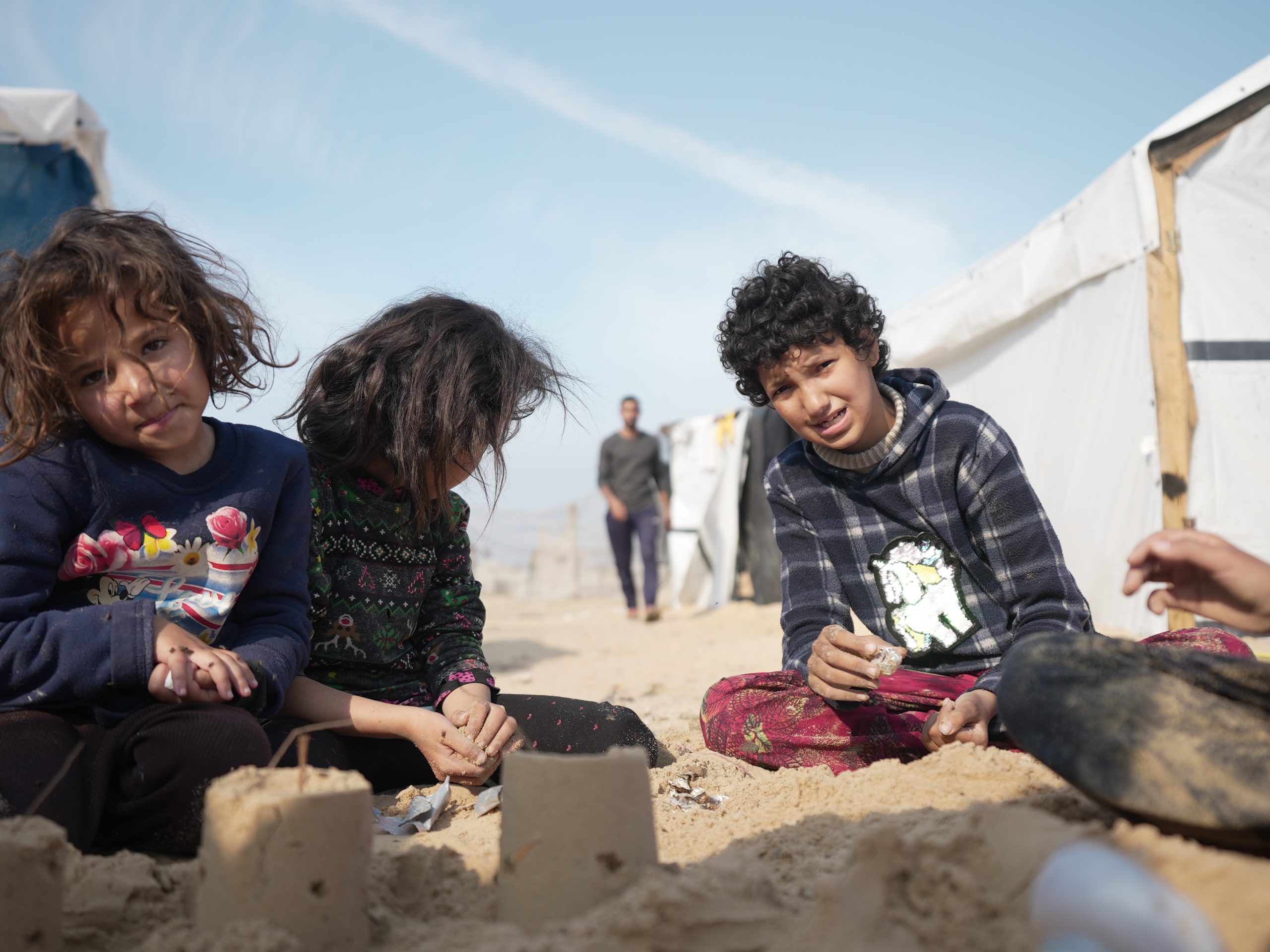 Ammar og hans børn, Almawasi, Gaza.