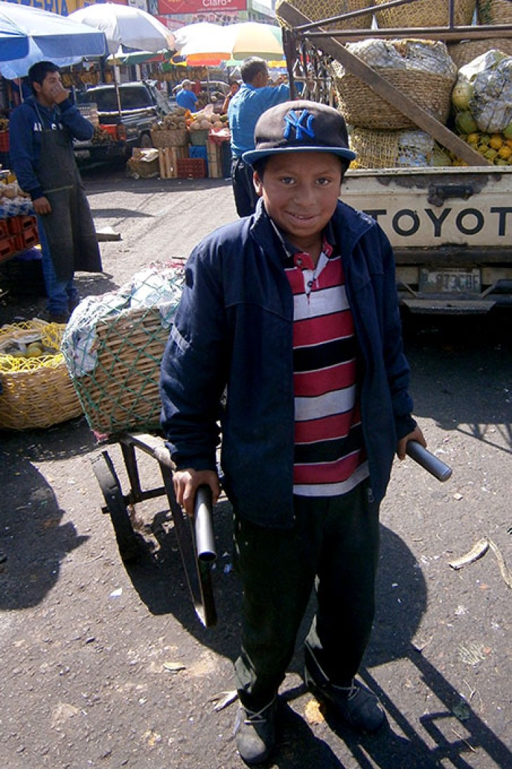 Esvin og hans trækvogn - Xela, Guatemala.