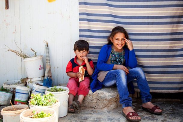 Muna og hendes familie, Zaatari flygtningelejren, Jordan
