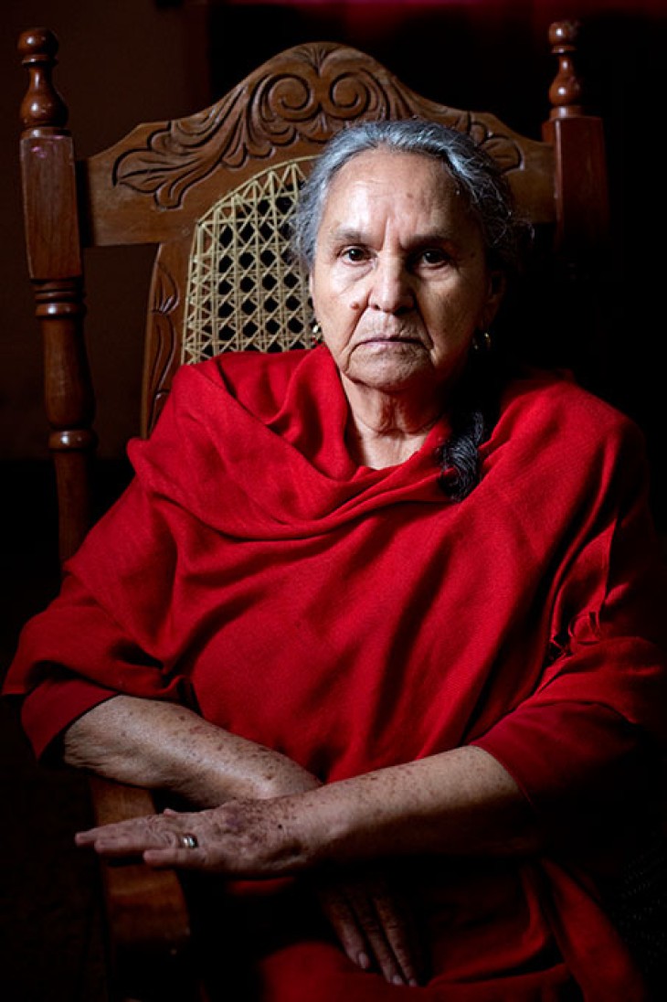 Olivias bedstemor, 84-årige Doña Austra Bertha Flores.