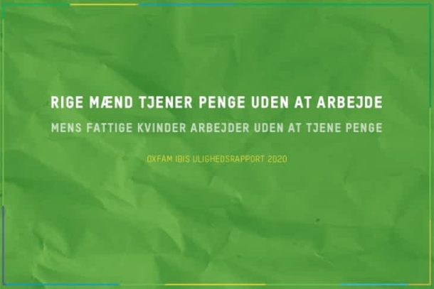 Rige mænd tjener penge uden at arbejde - fattige kvinder arbejder uden at tjene penge