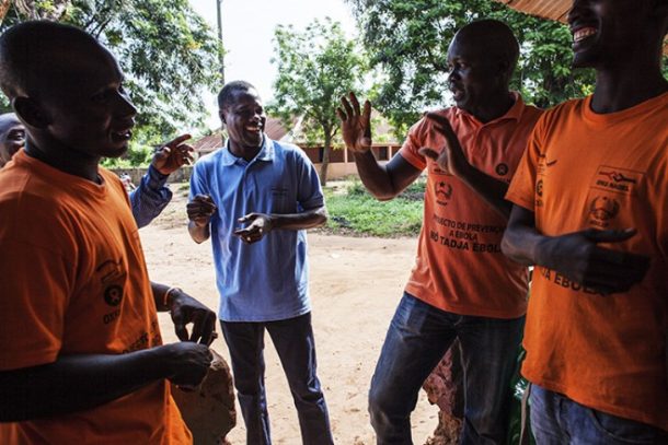 Medarbejdere i den lokale organisation NADEL i Guinea-Bissau