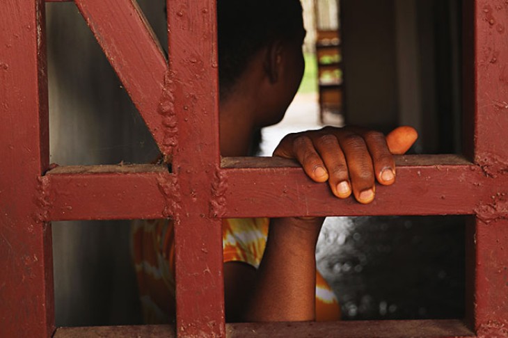 Beatrice, voldtægtsoverlever, i Safe House 3 Zwedru i Liberia